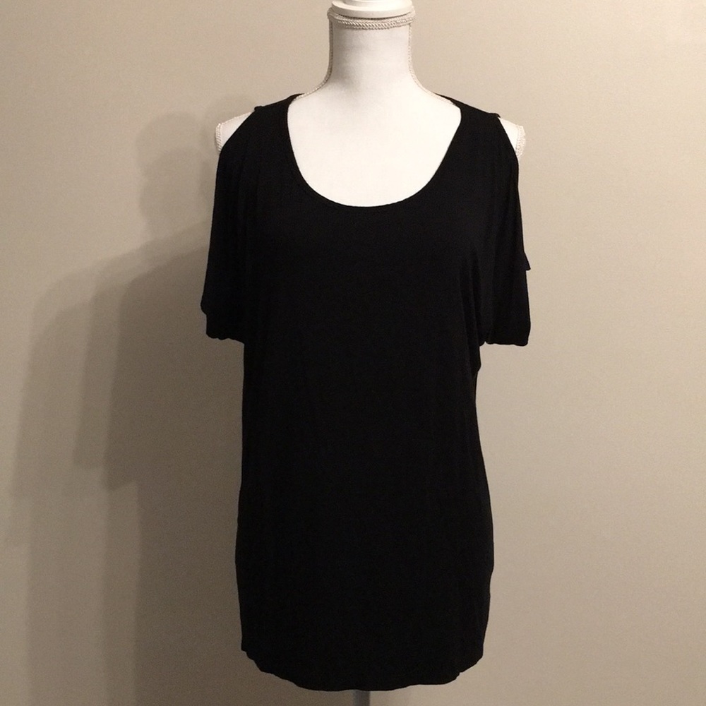 Michael Kors Cold Shoulder Short Sleeve Top